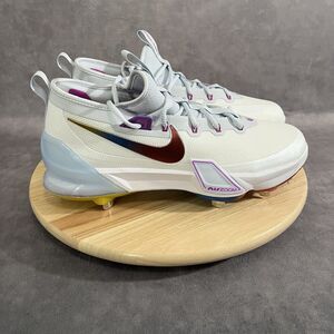 Nike Force Zoom Trout 9 Elite Mens Size 12 Metal Baseball Cleats White NEW